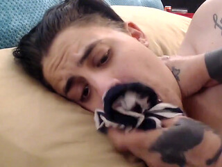 Bound pleading gagged fondled soles fart