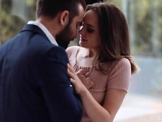 Bearded guy with a long dick drills an innocent young chick Aften Opal