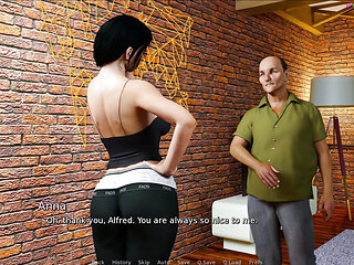 Anna - Exciting Affection by Deepsleep Games - Threesome with 2 Old Guys with Nice Cocks, Getting Interested About Anal Sex 15
