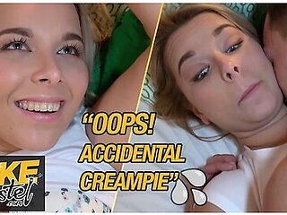 Nikky Dream And Steve Q In Chubby Babe Gets Accidental Creampie Sharing A Room