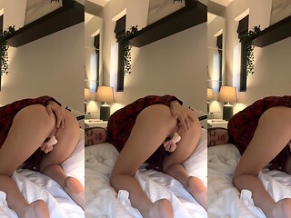 Skirt up, ass out and playing with my wet pussy the full scene is hotter ???? Sub OF