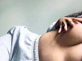 Big boobs milf masturbates with her dildo