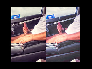 He Shows off His Huge Cock on the Street