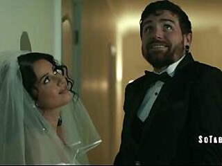 Stepdaughter gets oral and fucked by her new stepdad on their wedding night