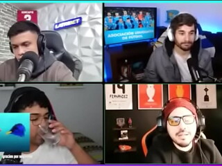 4 handsome latin streamers gangbang