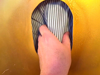 Hot Italian Cock at the Gloryhole - Sucked Dry with My Special Tongue Technique!