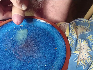 Cum on plate