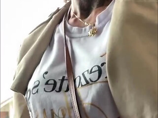 What a Cumshot, Lol Sabrina Is a Good Cumshot Inside the Bus, While the Collector Also Touched in Front of Her.