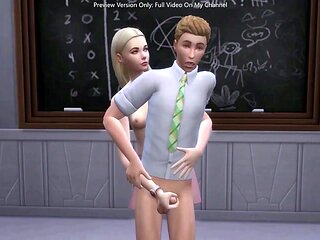 Petite Man-meat Teenage Humps His Super-hot Splendid Educator In Front His Classmates - sims four - THREE DIMENSIONAL Anime porn