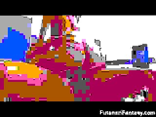 3D Futa Chicks with Mega Dicks