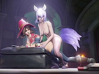 Shin-ryeong X Kiriko (voice/sfx By Lecheryamoreva) - D Va, Pixie Willow And Car Toon