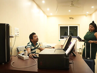 Hotel manager gets naughty with young guest in room 208