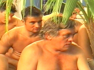 Cute brunette French babe plays with dildo and enjoys bukakke