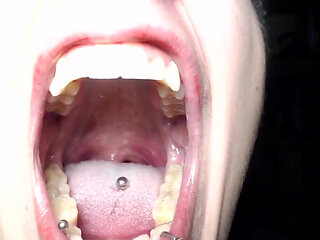 Deep inside Val's mouth