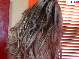 Sexy MILF rides a huge cock on the sofa to a cumshot