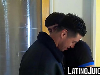 LatinoJuice.com - Francis &amp_ Gustavo - Latino stud Francis gets dripping wet facial cum from Gustavo