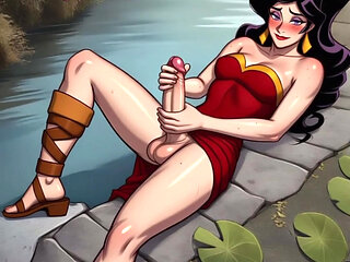 Megara Hercules Futa Bitch river sex AI Generated