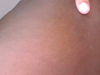 I Fuck My Ebony Little Asshole and Cum Inside Massively