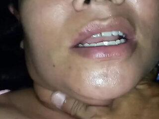 Novia Mamando Duro Garganta Profunda