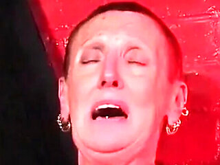 Granny Anal Fisting Session - Rough Tattooed Grandma Extreme Insertion