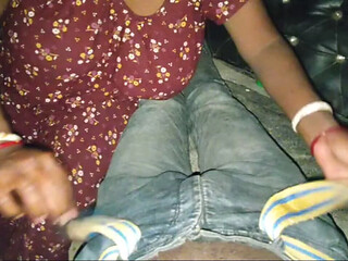 Bhabhi gets naughty in a doggy style at night