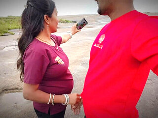 Permi Pooja Indian Bhabhi Outdoor Sex with Devar in Jungle - Desi Village Big Natural Tits Story