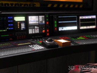 Cyberpunk Sex In Observation Room  Hot Futa Fucks Rough A Busty Sexy Woman