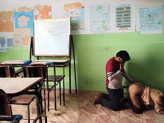 Desi Village College Couples Fucking in Classroom