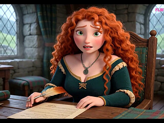 Merida Shows Up for Her First Amateur Casting, Spreads Her Legs Wide, and Gets Fucked Hard ( AI Generated )