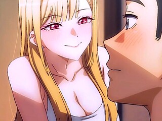 Marin Kitagawa surrenders slow in Gojou's strong arms