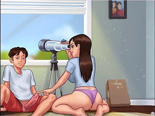 Mia's hookup moment in Summertime Saga