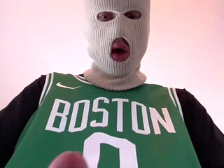 Basketball Player Deepthroats Dildo