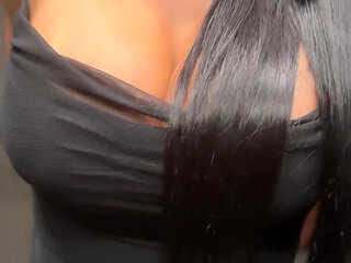 Night Out in a Little Black Dress Panties or No Panties?
