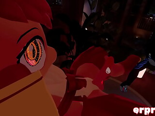 Vrchat vuplpix gets blown by a furry