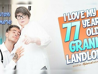 Toyboy Student 18+ Gets Caught By His 77 Year Old Anal Loving Granny Landlord Sharon Amore Jerking Off