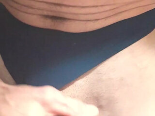 Crossdresser Michelle Found a Pair of Stepdaughters Panties Laying on Laundry Room Floor Had to Try Them on