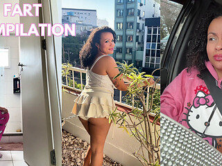Fart Compilation Outdoors, in the Car, Pole Dancing Big Ass Latina