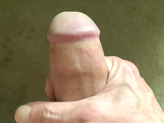 Jacking hard cock