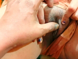 Small titted Indian slut spreads open after teasing fingers
