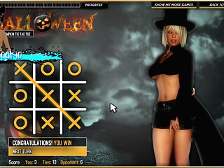 Halloween Hot Pumpkin Tic Tac Toe - This Game Is the Worst.