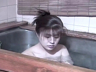 Solo Asian Teen Rubs Her Hairy Twat in the Jacuzzi