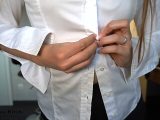 Sexy secretary undressing business suit
