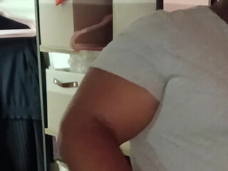 Thick Black Daddy Does the Laundry in Undies!