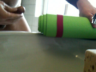 I fuck my yoga mat