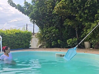 I Gave Some to My Husband's Friends in the Kitchen While He Was Cleaning the Pool.