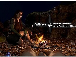 Wild Sex Under The Full Moon With A Werewolf Girl - Skyrim Porn Parody