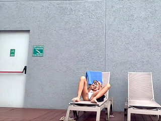 I Filmed My Famous Neighbor Sunbathing with Dental Floss on