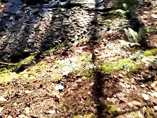 Dirty Handsome Boy Jerks His Delicious Big Cock in the Forest and the Tree Swallows His Cum