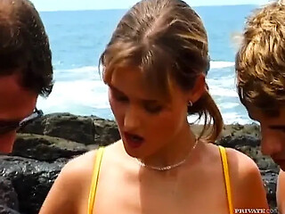 Private DP for Nikki Montana after a deepthroat blow job