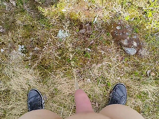 Pissing up in the Mountains
